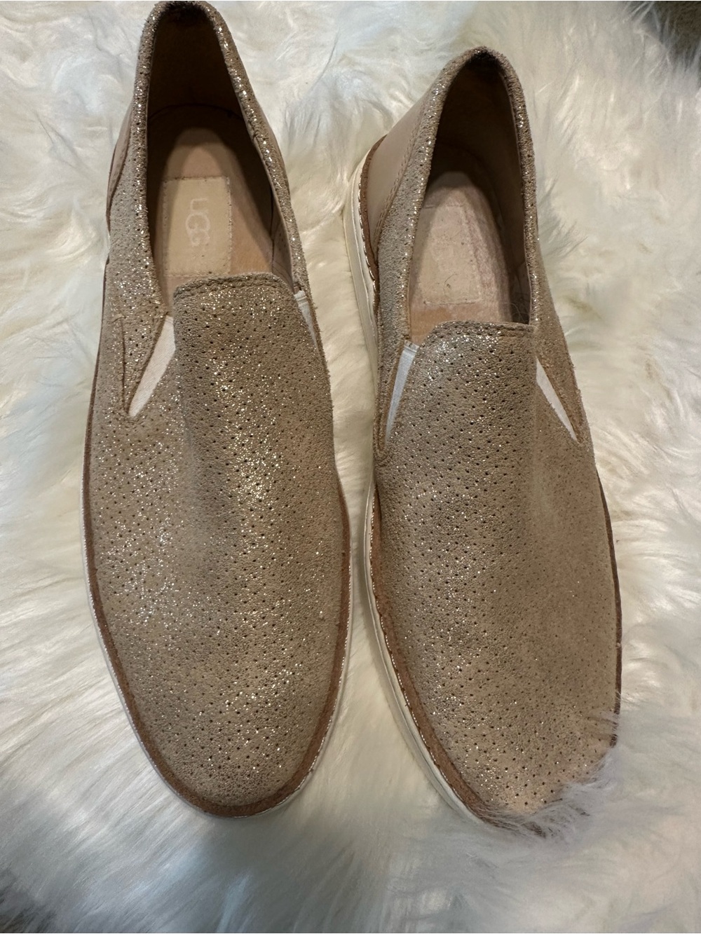 UGG Women’s Tan Slip-On Casual Loafers